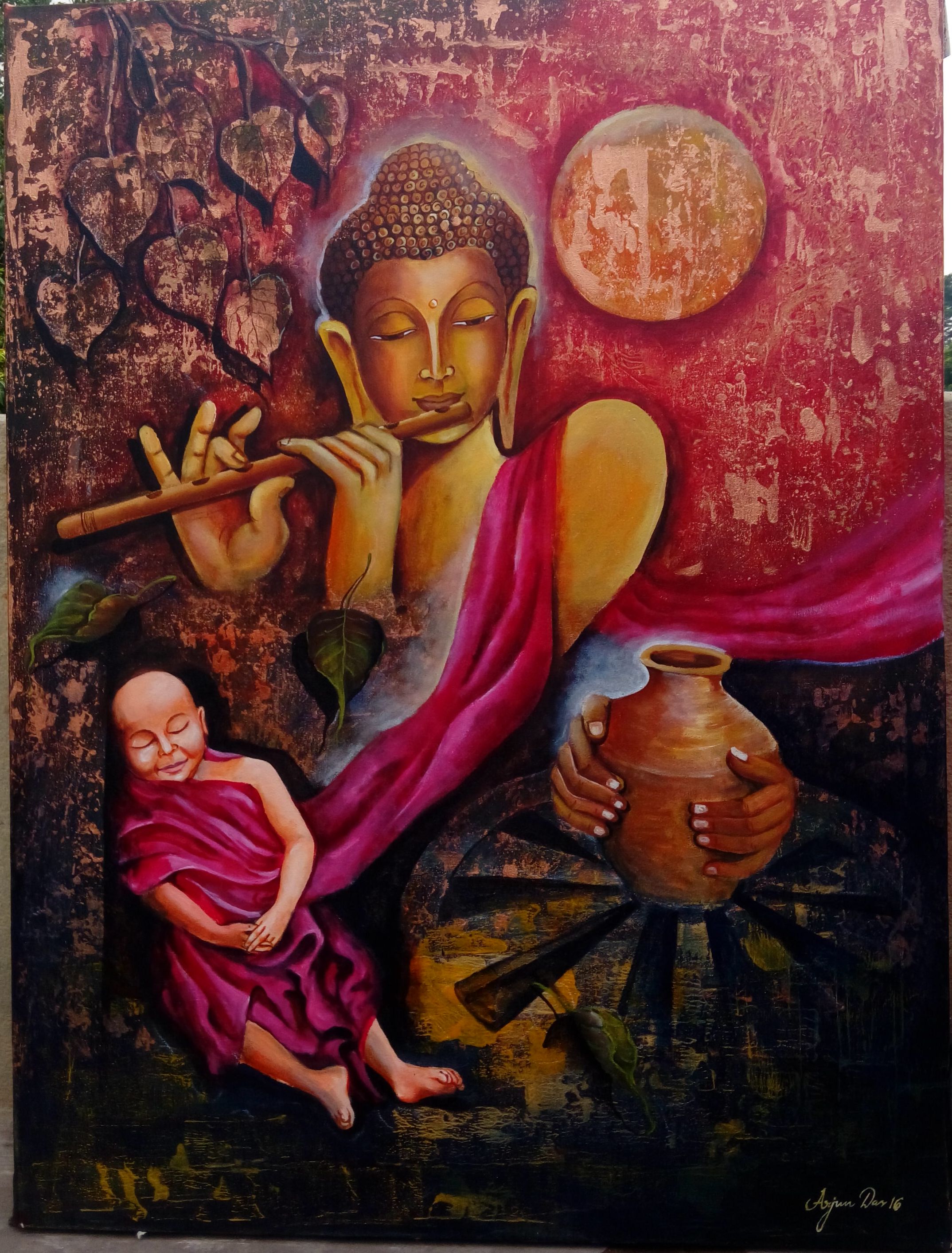 indian art paintings buddha
