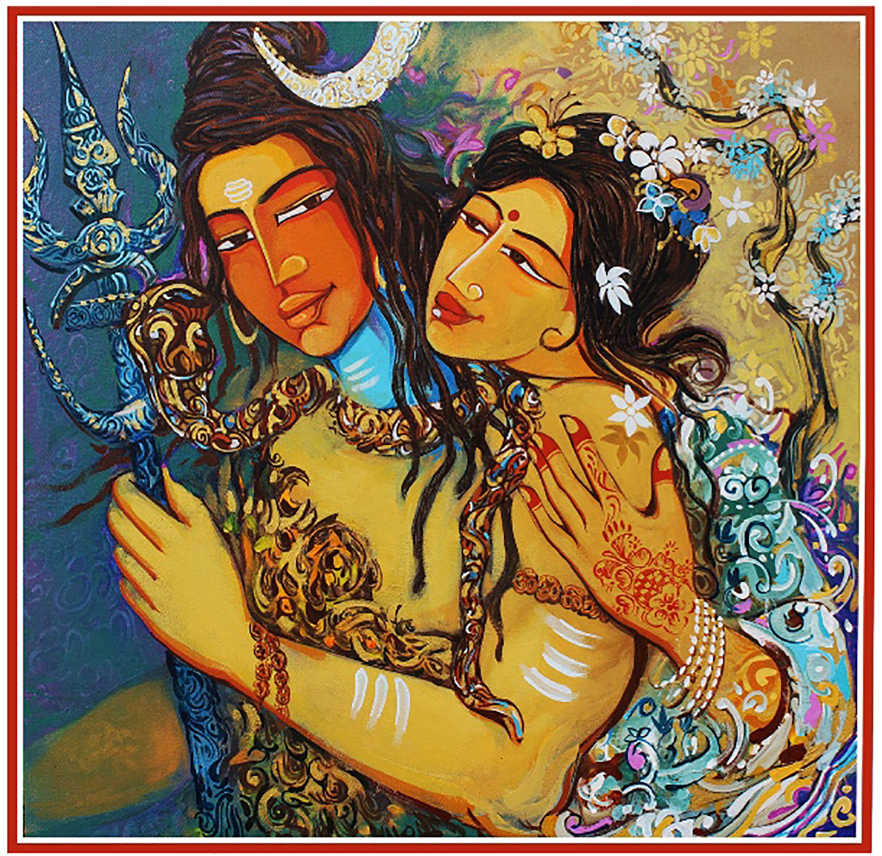 The Implied Meaning Of Elements In Lord Shiva Paintings • Shiva ...