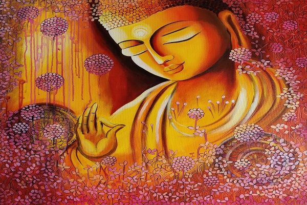 indian art paintings buddha