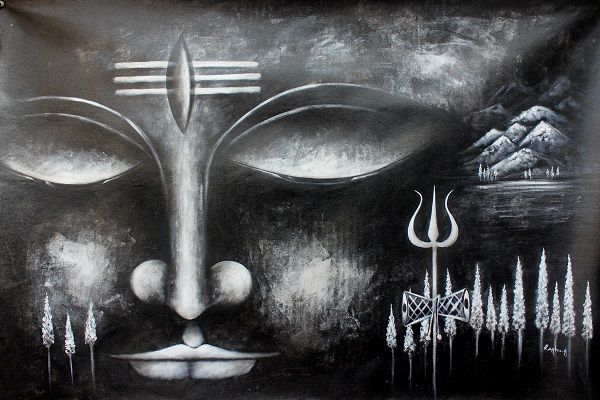 Shiva Series 6 by artist Narendra Jatav | ArtZolo.com