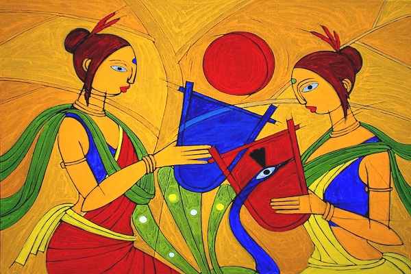 50 Most Beautiful Indian Paintings from top Indian Artists