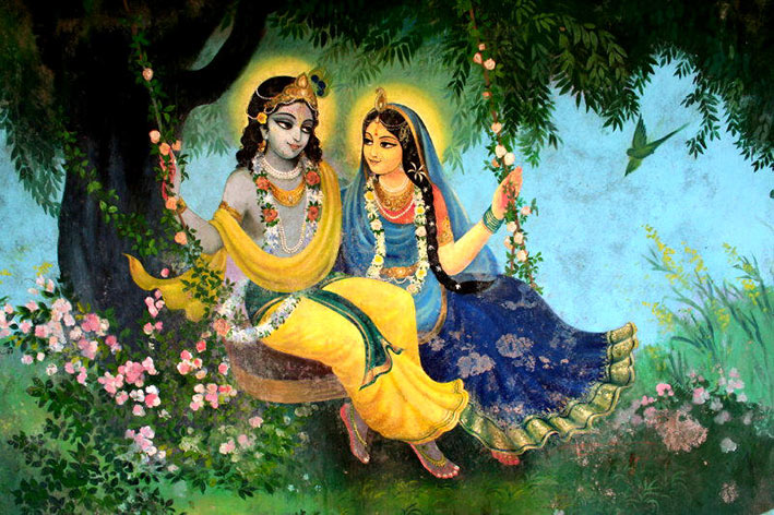 Love - Radha Krishna Paintings