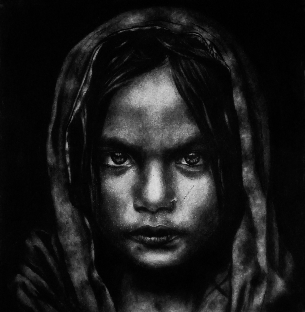 Charcoal Paintings Drawing by Debmalya Ray | Saatchi Art