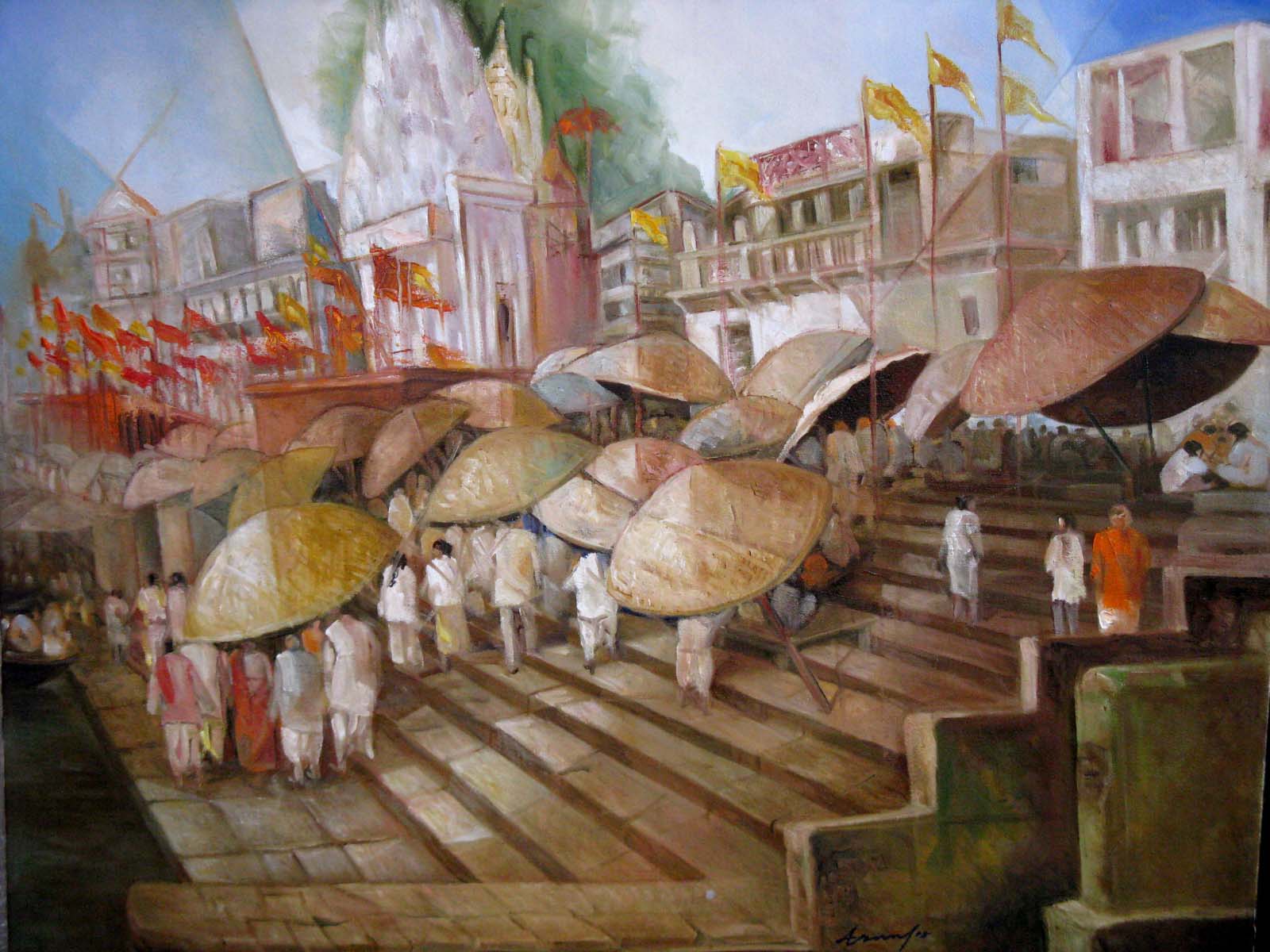 Ghats Of Varanasi 1395