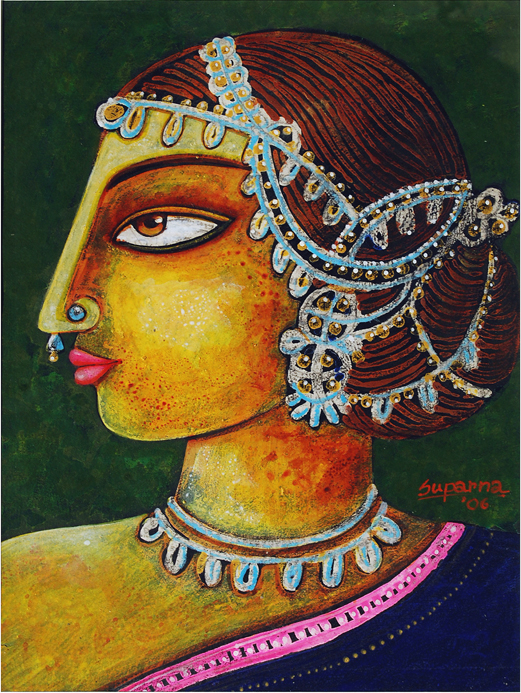 Buy Painting Ramani Vi Artwork No 4144 by Indian Artist Suparna Dey