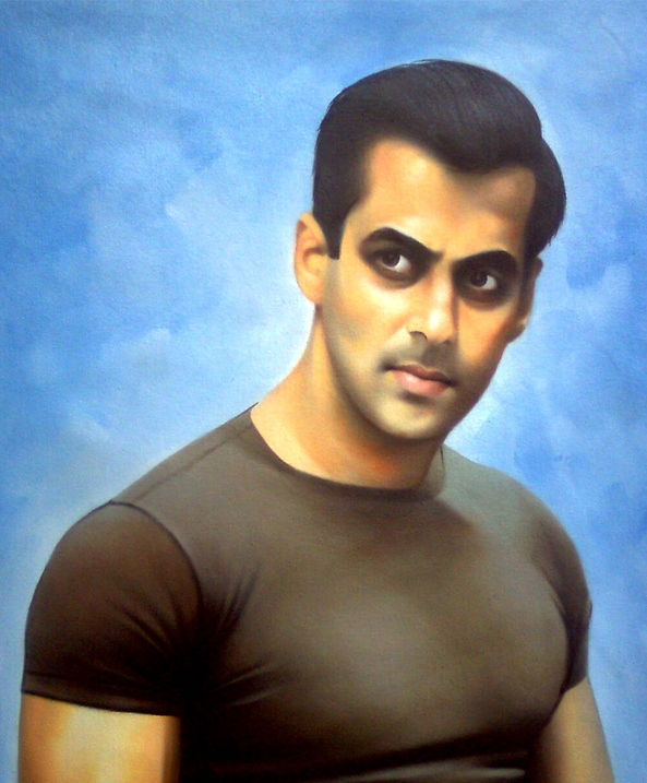 Salman Khan Oil Painting 4445