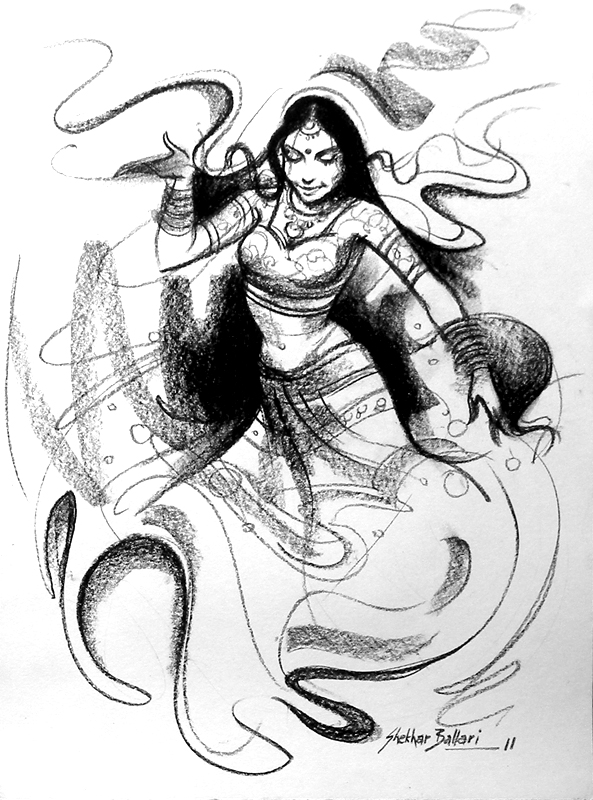 Indian Dance Forms Drawing - Etsy Australia