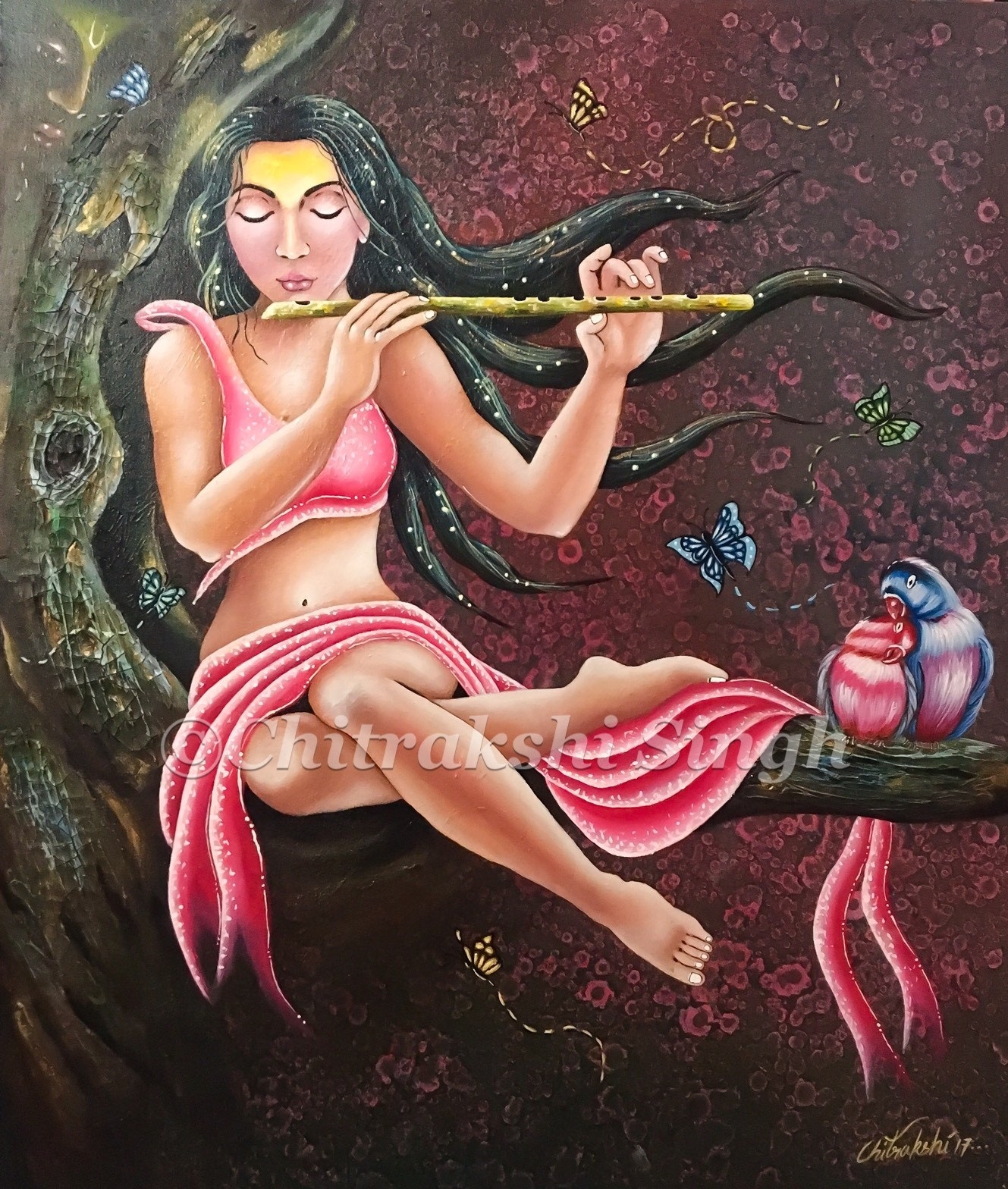 Devotee with Flute 11137
