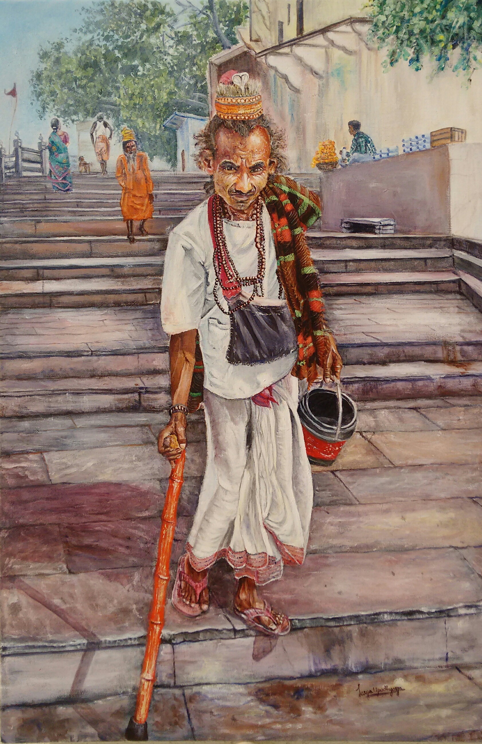 Vagrant at Ganga ghat 13843