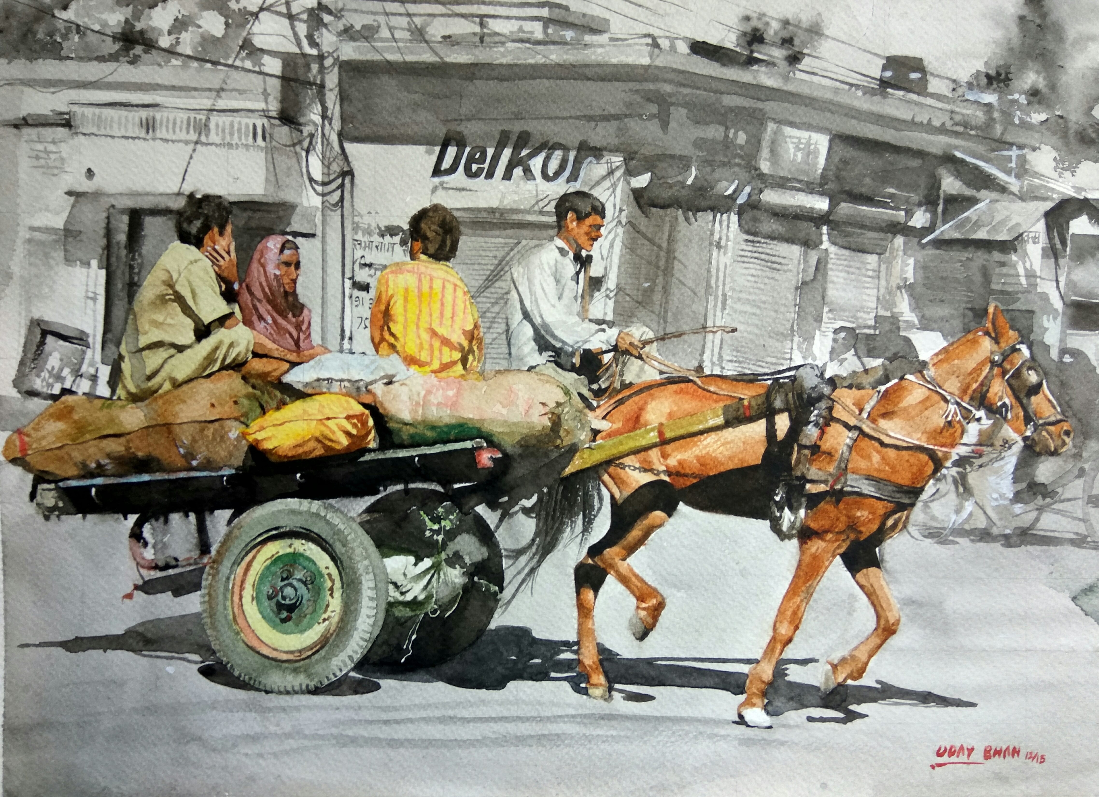 Horse cart 2 14054