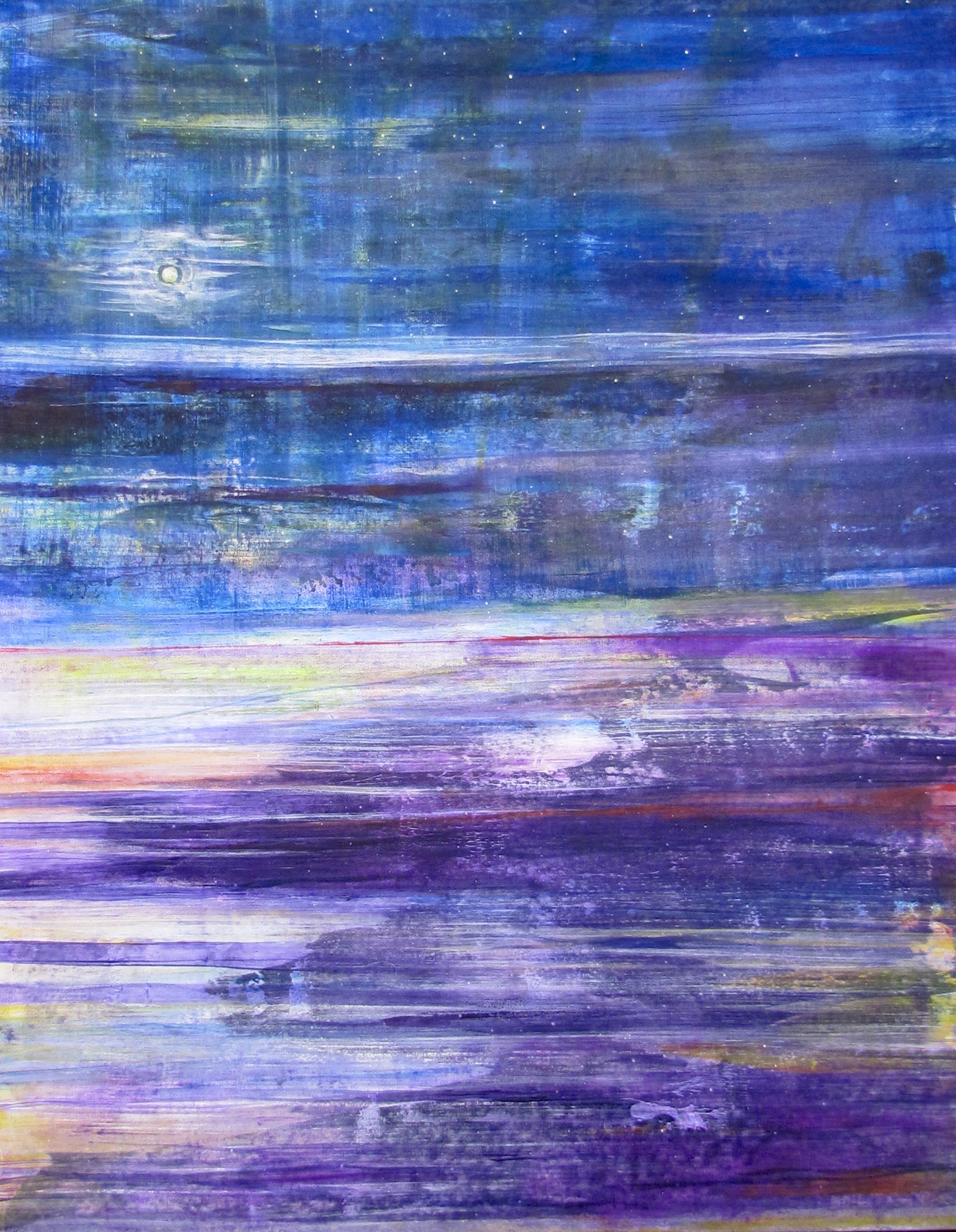 Why is the sunset purple.  Abstract Landscape 15296