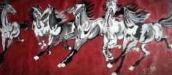 7 RUNNING HORSES 15496