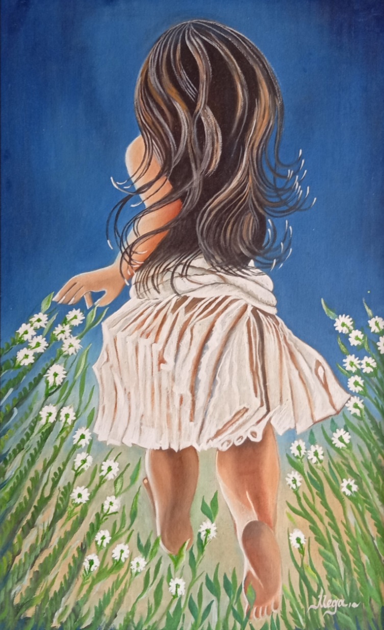 Little Girl Runaway Painting 16035