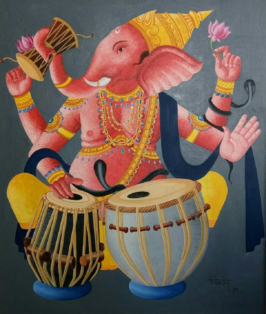 Ganesha playing Tabla 16891