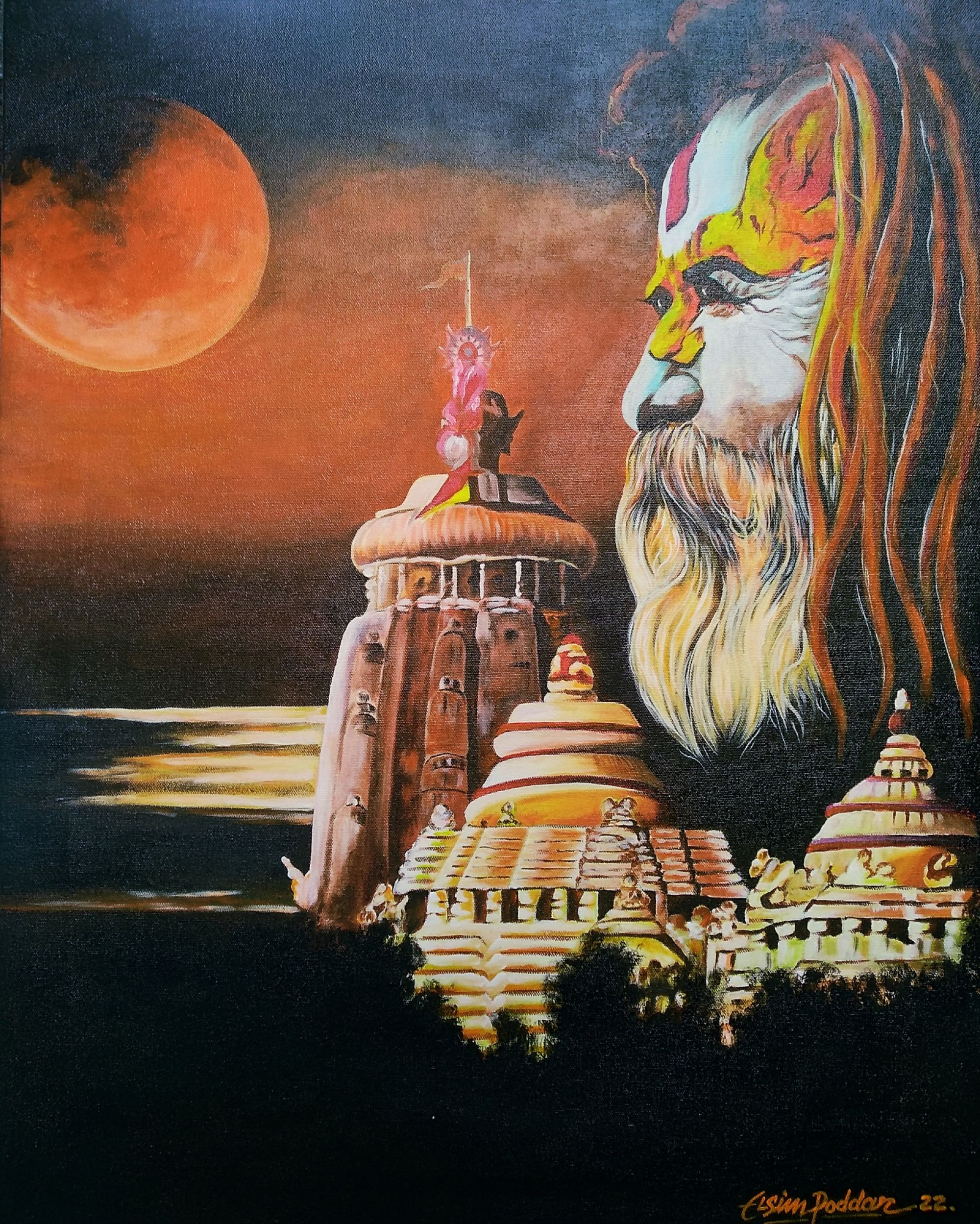 Lord of jagannath temple with sadhoo 18149