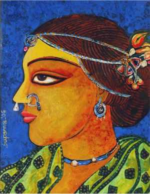 Buy Painting Ramani Iv Artwork No 4142 by Indian Artist Suparna Dey